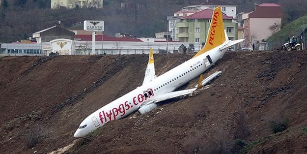 Trabzon'da pistten çıkan uçakla ilgili şok iddia!