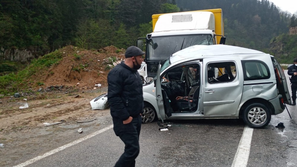 Trabzon’da trafik kazası: 1 ölü 