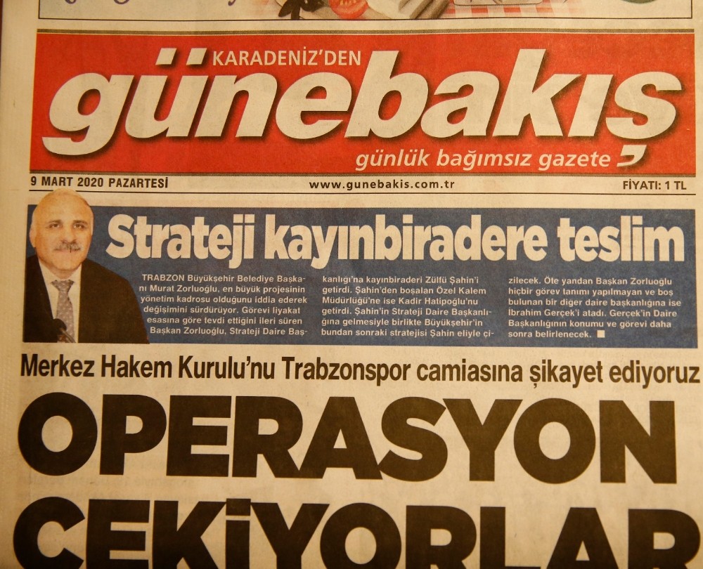 Trabzon’daki 4 yerel gazete 