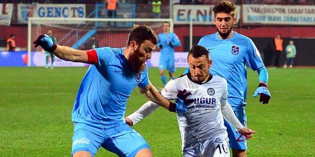 Trabzonspor liderliğini sürdürdü