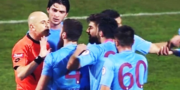 Trabzonspor maçında ilginç anlar!