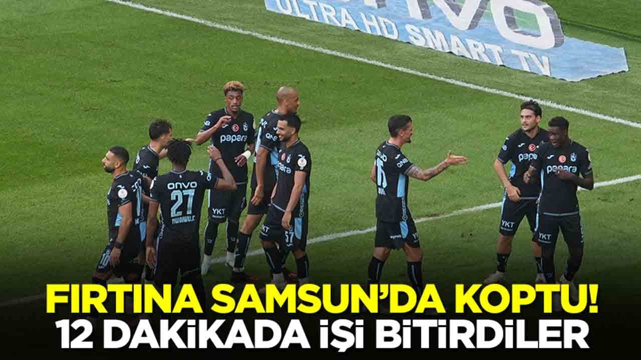 Trabzonspor, Samsunspor'u rahat geçti