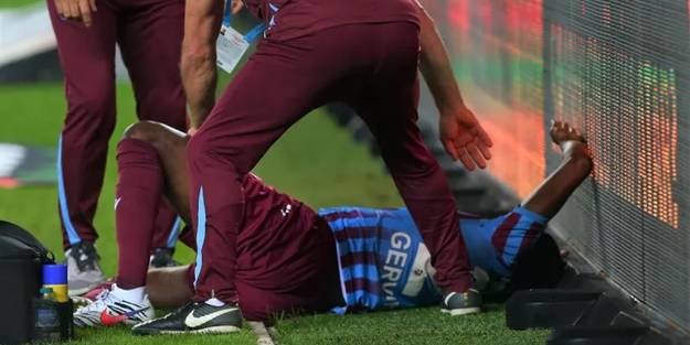 Trabzonspor'da şok! Acılar içinde yerde kaldı