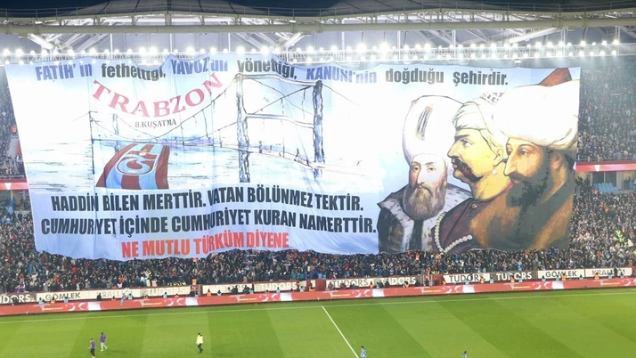 Trabzonspor'dan bomba pankart! Helal olsun size
