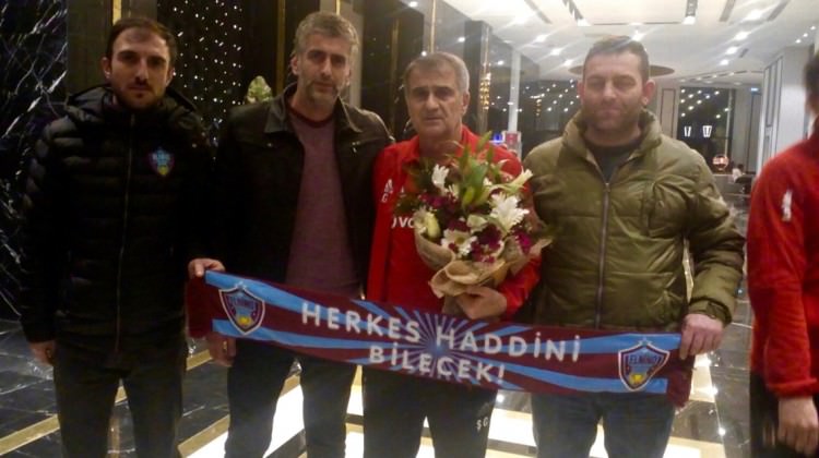 Trabzonsporlu taraftarlardan Güneş'e ziyaret