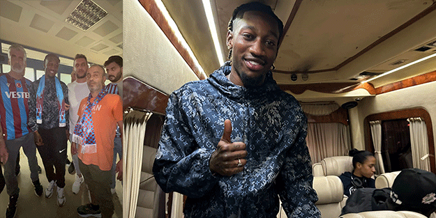 Trabzonspor'un yeni transferi Muhammed Cham Trabzon'da