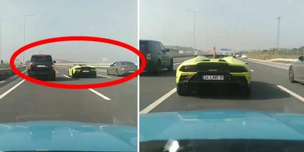 Trafiğe açık yolu kapatıp yarıştılar