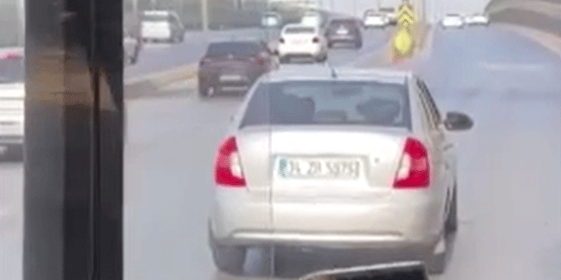 Trafiği tehlikeye düşürdü! Aldığı ceza çok komik