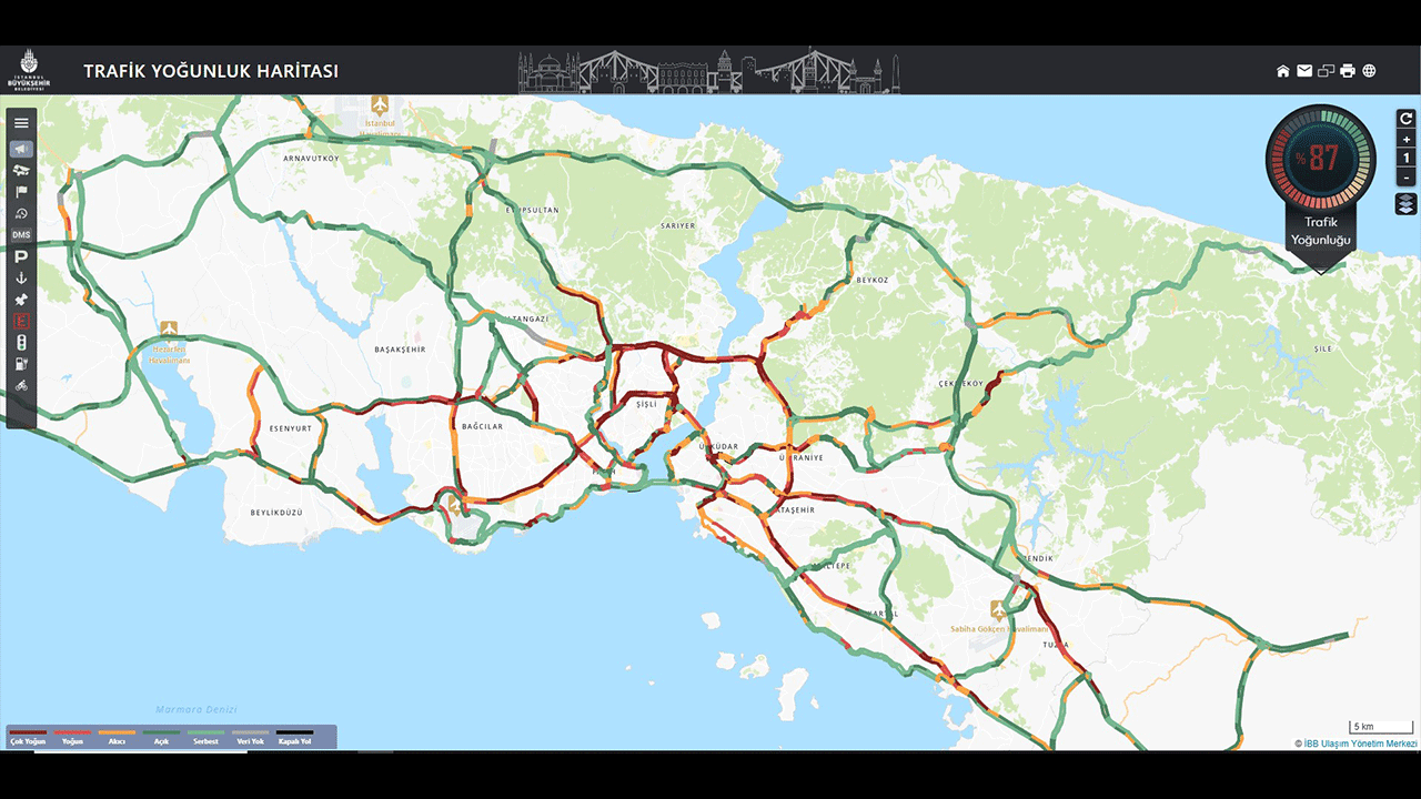 Trafik çilesi başlıyor! İstanbul kırmızıya boyandı