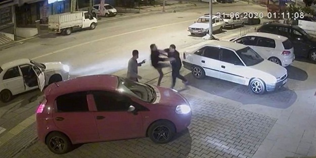 Trafik magandaları kick boks sporcusuna denk geldi