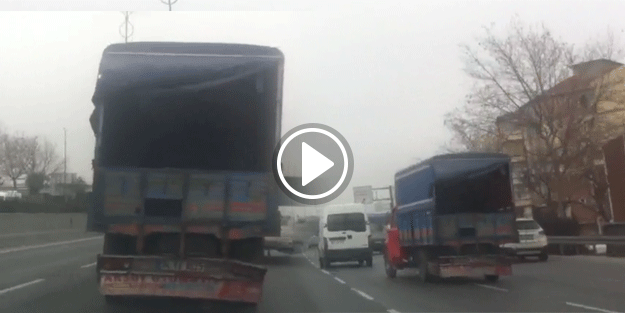 Trafik magandası dehşet saçtı… Diğer araçların can güvenliğini hiçe saydı!