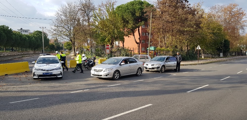 Trafik timleri drone ile denetim yaptı, sürücüleri affetmedi 