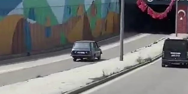 Trafikte ters yönde ilerledi cezayı yedi!