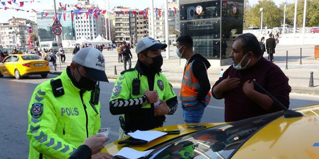 Trafikten men edilen taksiciden 'ekmeğimle oynuyorsunuz' çıkışı