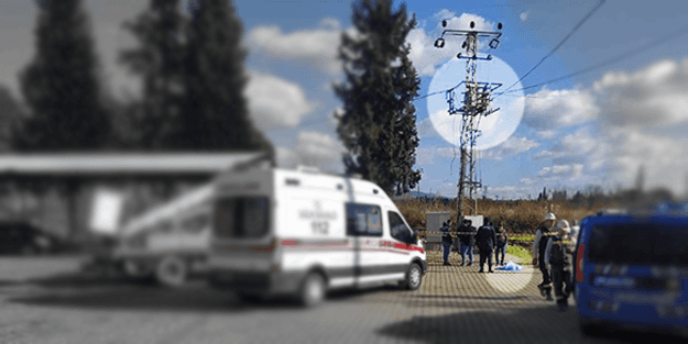 Trafoya tırmanan adam akıma kapılınca hayatından oldu!