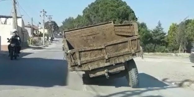 Traktör sürücüsünden dehşet veren sürüş şekli! “Yurdumun insanı ateş çıkartıyor”