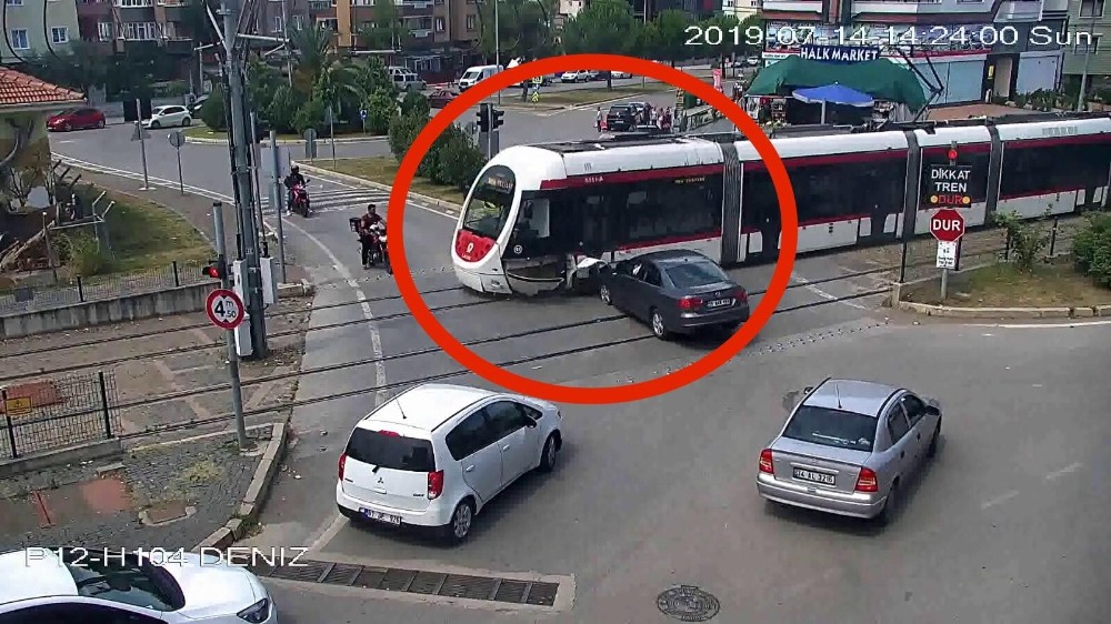 Tramvay kazaları kamerada 