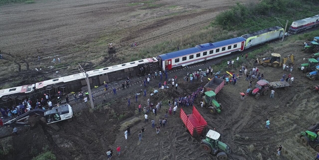 Tren kazasına yayın yasağı getirildi