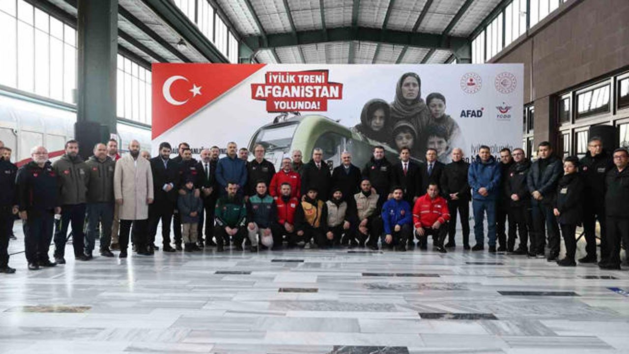 Afganistan’a yardım malzemesi taşıyacak: ’İyilik Treni’ yola çıktı!