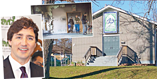 Trudeau, yakılan mescidi yeniden ibadete açtı