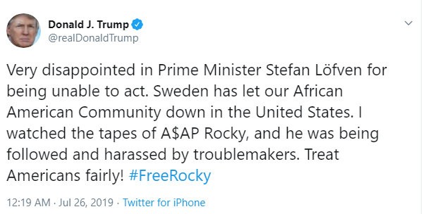 Trump, ABD’li rapçi’nin serbest bırakılmasını istedi 