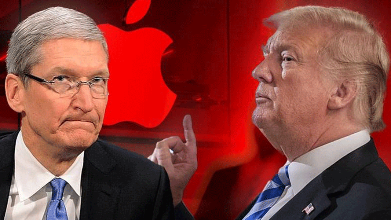 Trump, Apple CEO'sunu fırçaladı: Tim bak, sana çok iyi davrandık ama artık istemiyorum...!