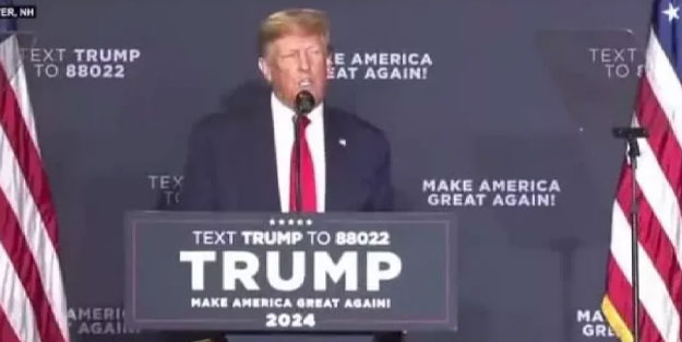 Trump, Biden'ın taklidini yaptı