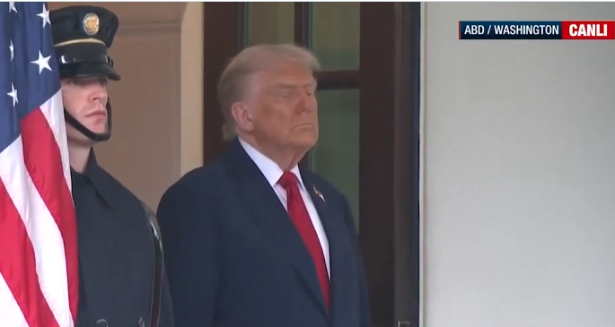 Trump Erdoğan’ı kapıda bekledi! O anlar dünyada gündem oldu!