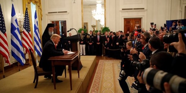 Trump, Osmanlı'dan ayrıldığı için Yunanistan'ı tebrik etti