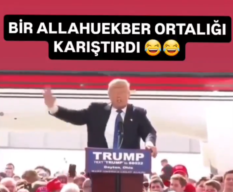 Trump’a bir Allahu Ekber yeter! Tekbir şeytanı korkuttu