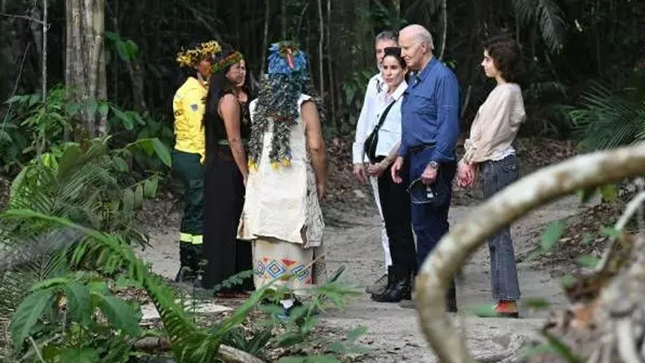 Trump'a bombayı bırakan Biden, Amazon Ormanları'na gitti