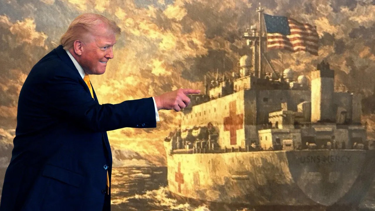 Trump’ın göndereceği hastane gemisini istemedi Al gemini başına çal