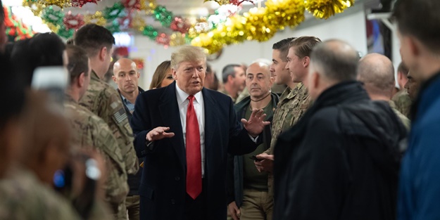 Trump'ın Irak ziyaretine tepki! 'Egemenliği hiçe sayma politikası'