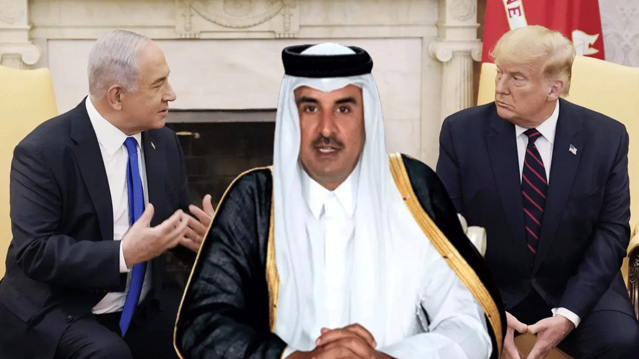 Trump'la görüşen Netanyahu'dan "Katar" dansözlüğü