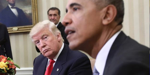 Trump'tan misafirlerine Obama dedikodusu