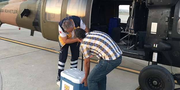 TSK helikopteri hayat kurtarmak için havalandı!