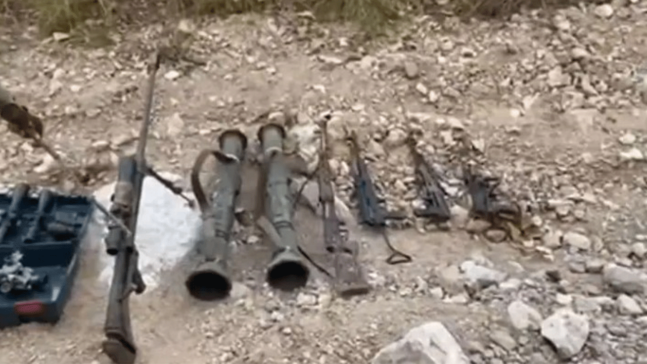 TSK hepsini yayınladı! İşte mağarada bulunan eşyalar!