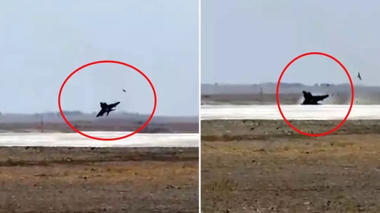 TSK'ya ait savaş uçağı yürekleri ağza getirdi! Tehlikeli manevra!