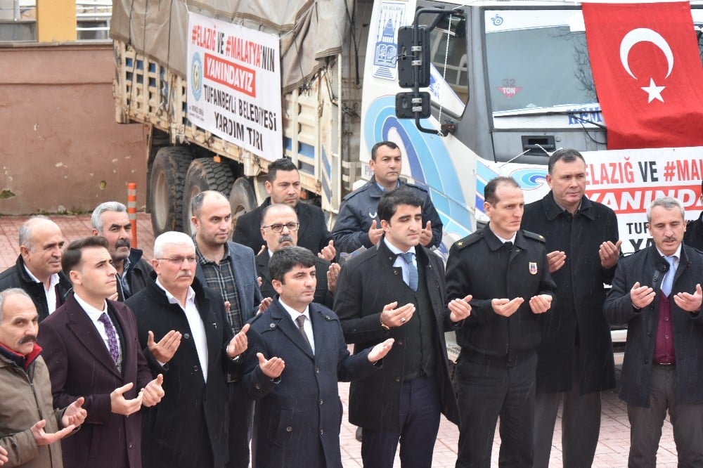Tufanbeyli Belediyesi depremzedelerini unutmadı 