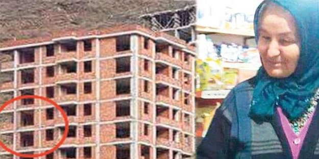 Tuğla taşırken inşaattan düşen yaşlı kadın öldü