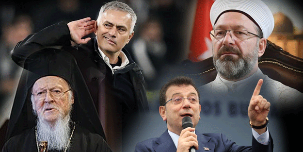 Tuhaf işler dönüyor, çok tuhaf! Jose Mourinho, Fener Rum Patriği, Ekrem İmamoğlu, Diyanet işleri başkanı