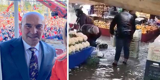 Tunç Soyer gider Mersin'e İzmir gider tersine! İzmir'i su basarken CHP'li başkan zevkü sefa sürdü
