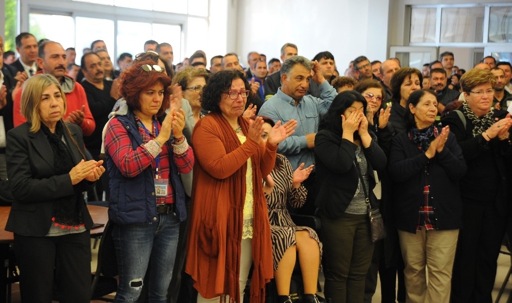 Tunç Soyer gözyaşları ile veda etti 