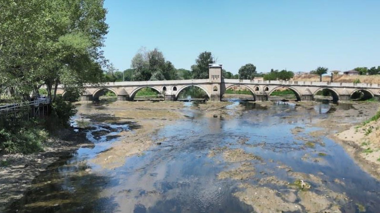 Tunca Nehri’nde son yılların en büyük kuraklığı yaşanıyor