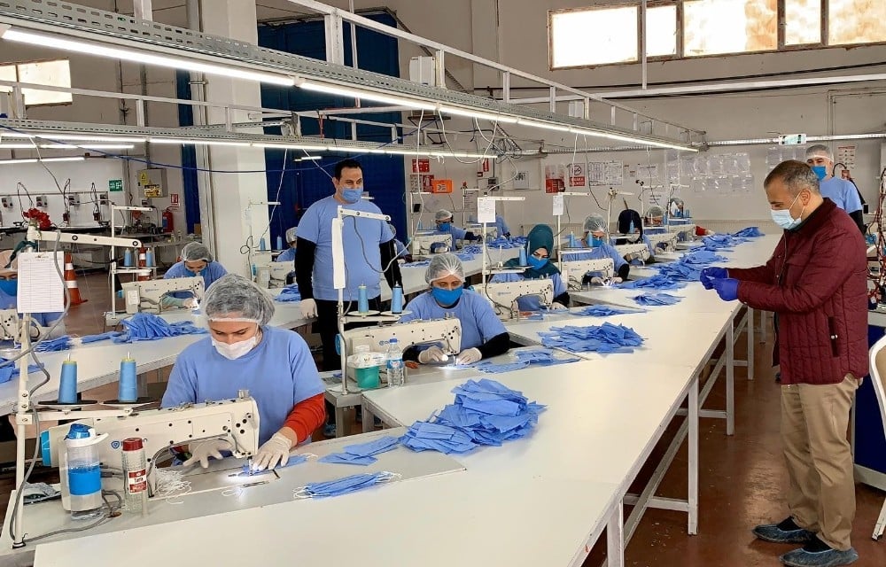 Tunceli’de 200 bin adet maske üretimine başlandı 
