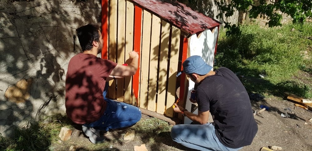 Tunceli’de gönüllülerden, sokak hayvanlarına destek 