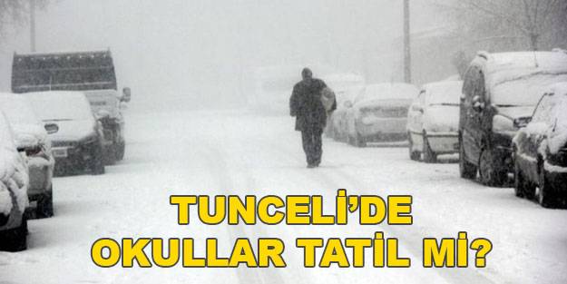 Tunceli’de okullar tatil mi? Pülümür’de yarın okullar tatil mi? 21 Aralık Salı kar tatil olan iller hangileri?
