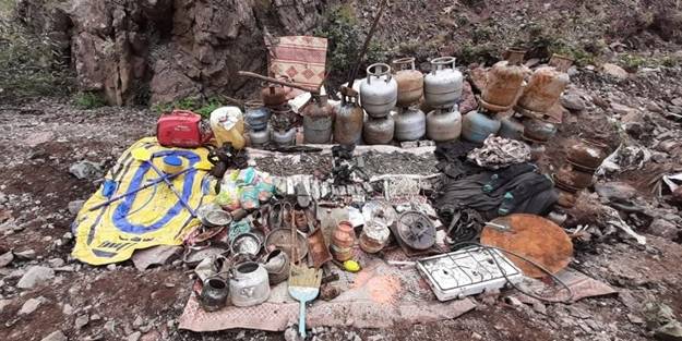 Tunceli'deki 5 odalı PKK sığınağı imha edildi