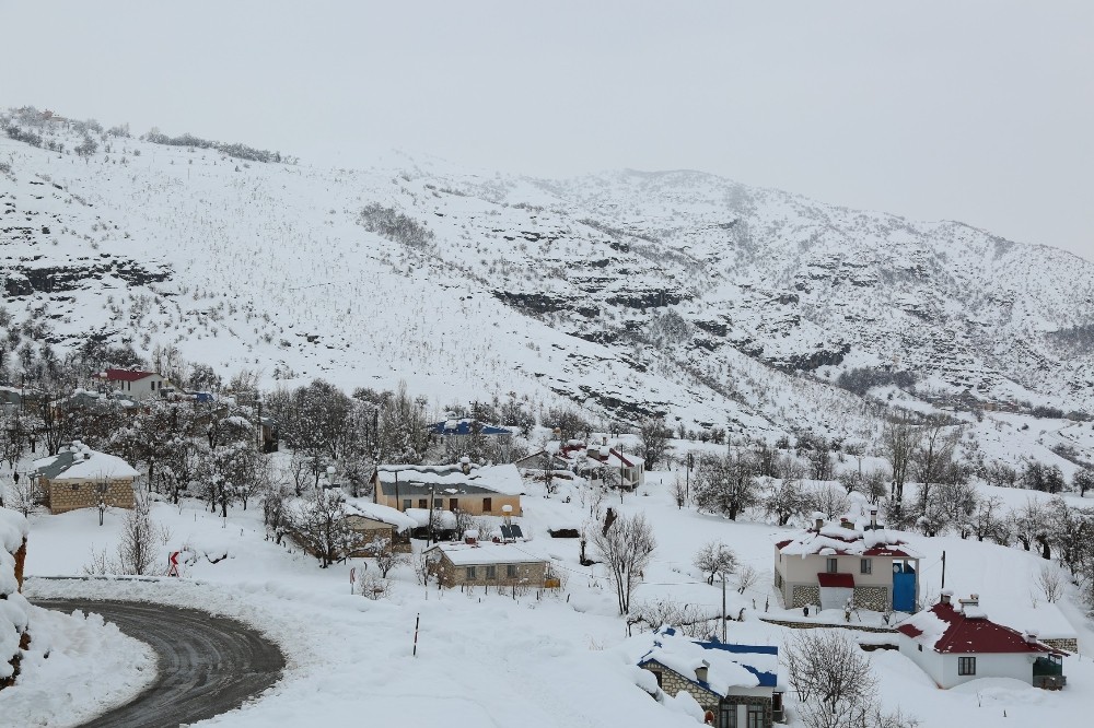 Tunceli’nin ilçelerinde kar kalınlığı 1 metreye yaklaştı 