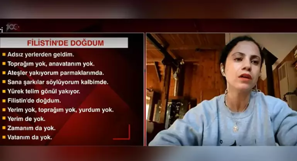 Tunuslu şarkıcı “Filistin’de doğdum” şarkısını söyleyince stüdyodakiler gözyaşlarını tutamadı